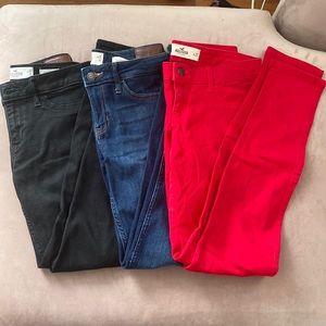 BUNDLE! Hollister 1S low rise jeans
